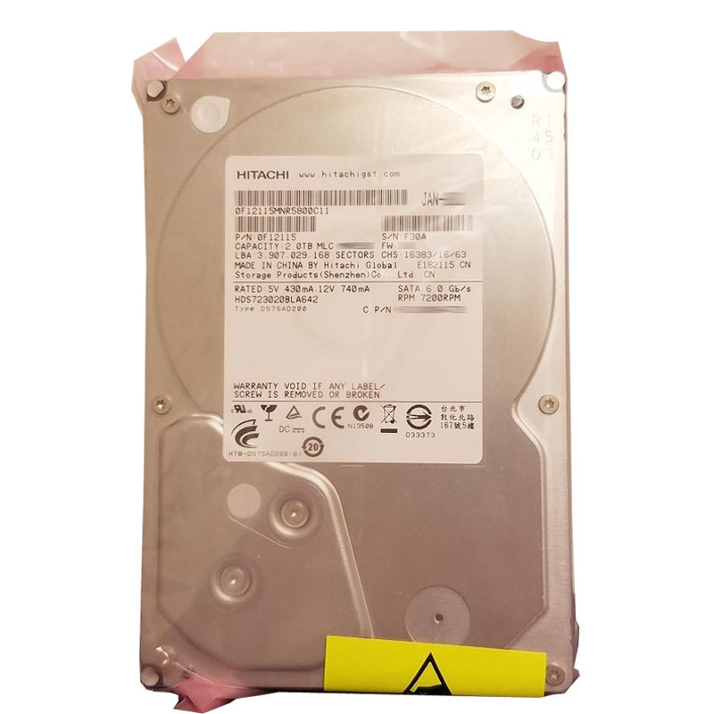 Hitachi 0F12115 - 2TB 7.2K SATA 6.0Gbps 3.5Inch 64MB Cache Hard Drive