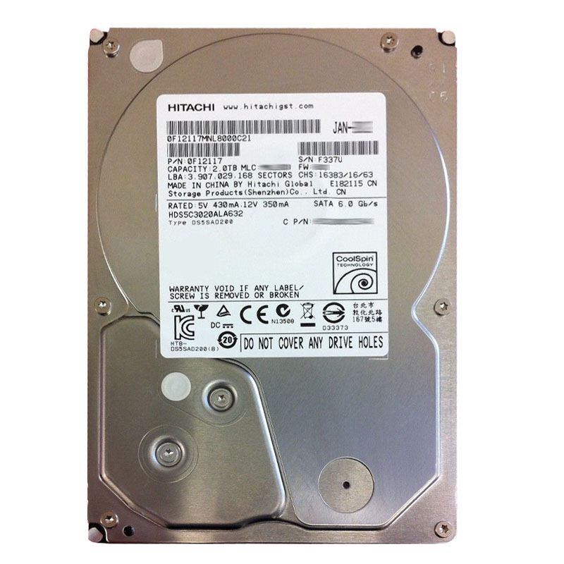 Hitachi 0F12117 - 2TB SATA 6.0Gbps 3.5Inch 32MB Cache Hard Drive