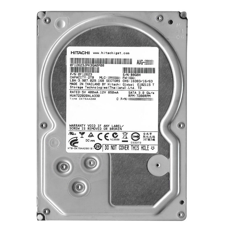 Hitachi 0F12623 - 2TB 7.2K SATA 3.0Gbps 3.5Inch 32MB Cache Hard Drive