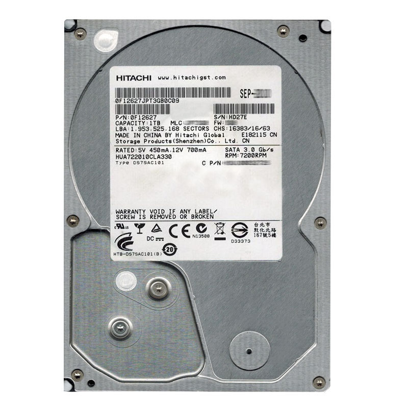 Hitachi 0F12627 - 1TB 7.2K SATA 3.0Gbps 3.5Inch 32MB Cache Hard Drive