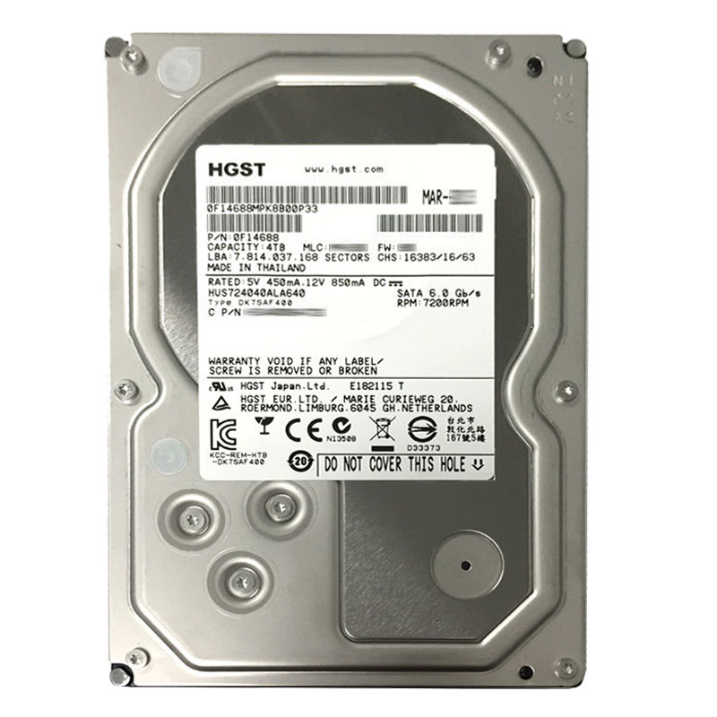 Hitachi 0F14688 - 4TB 7.2K SATA 6.0Gbps 3.5Inch 64MB Cache Hard Drive