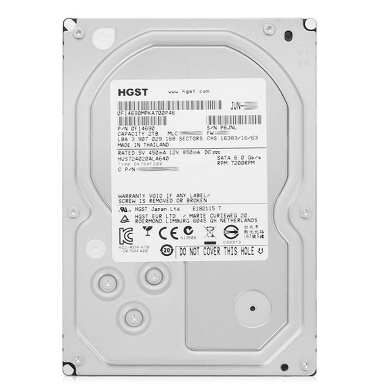Hitachi 0F14690 - 2TB 7.2K SATA 6.0Gbps 3.5Inch 64MB Cache Hard Drive
