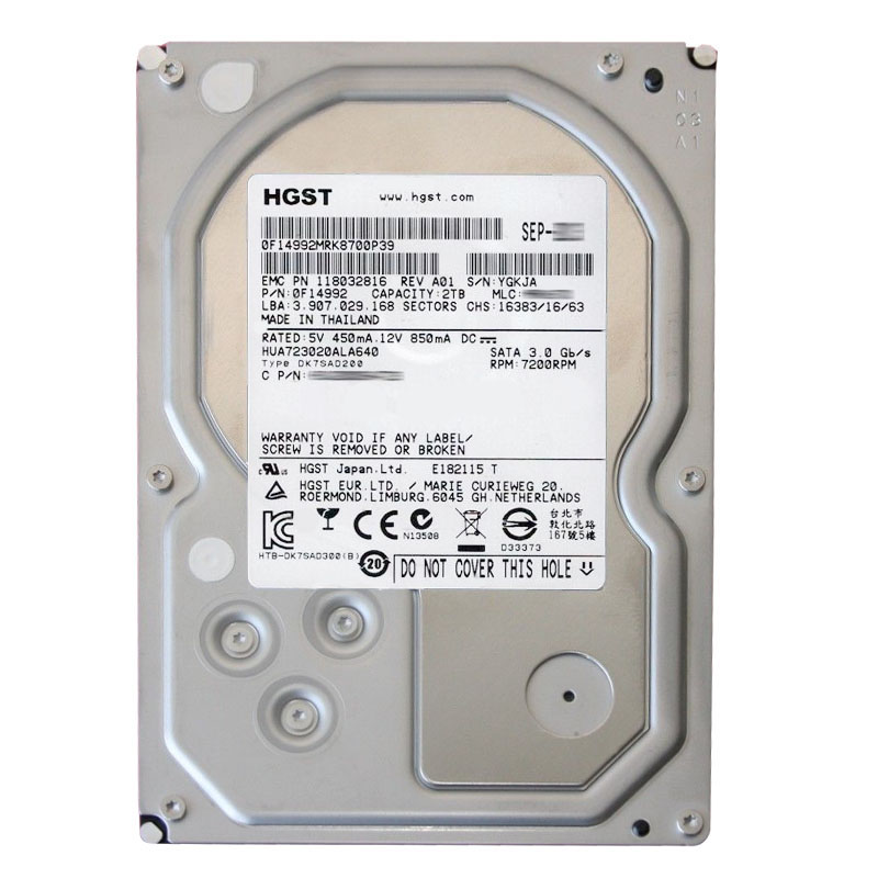 Hitachi 0F14992 - 2TB 7.2K SATA 3.0Gbps 3.5Inch 64MB Cache Hard Drive
