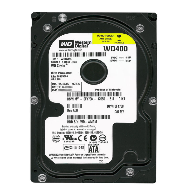 Dell 0F1708 - 40GB 7.2K SATA 3.5" 2MB Cache Hard Drive