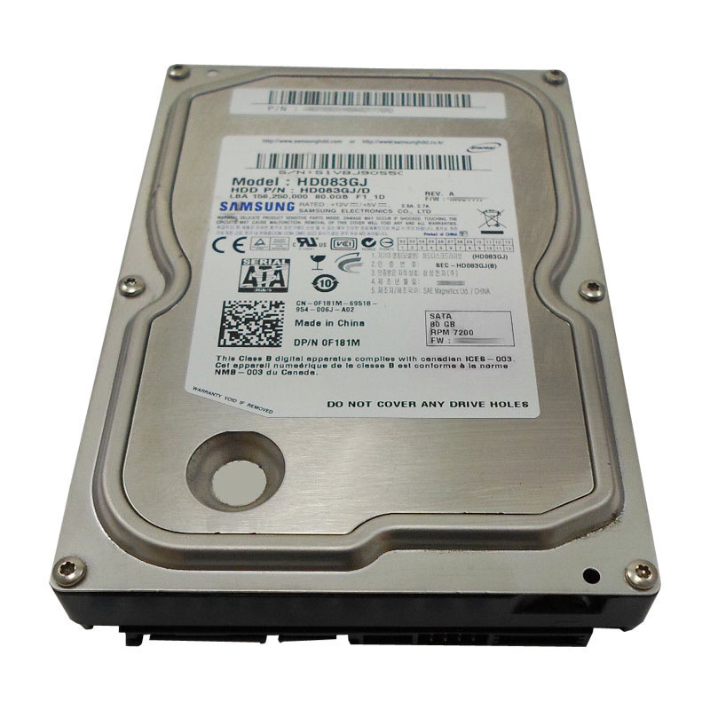 Dell 0F181M - 80GB 7.2K SATA 3.5" Hard Drive