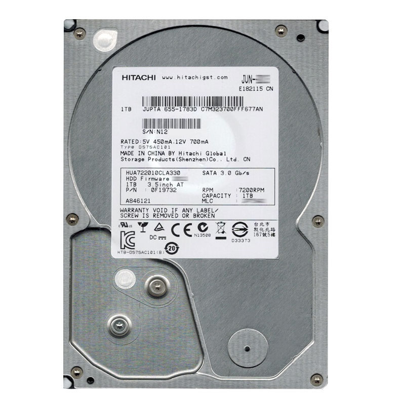 Hitachi 0F19732 - 1TB 7.2K SATA 3.0Gbps 3.5Inch 32MB Cache Hard Drive