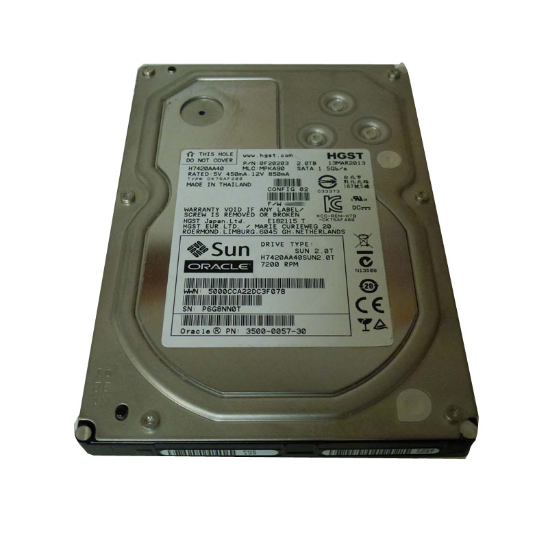 0F20203 Hitachi - 2TB 7.2K SATA 3.5" Hard Drive