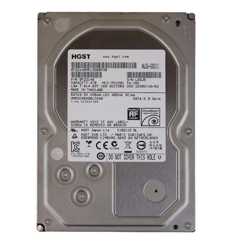 Hitachi 0F22146 - 4TB CoolSpin SATA 6.0Gbps 3.5Inch 64MB Cache Hard Drive