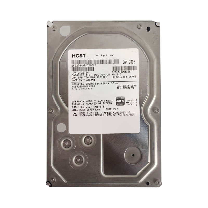 0F22794 Hitachi - 4TB 7.2K SAS 3.5" 128MB Hard Drive