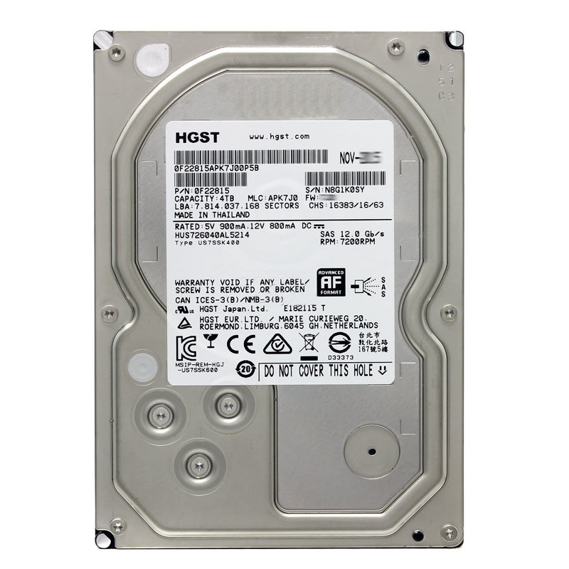 Hitachi 0F22815 - 4TB 7.2K SAS 12.0Gbps 3.5" 128MB Cache Hard Drive