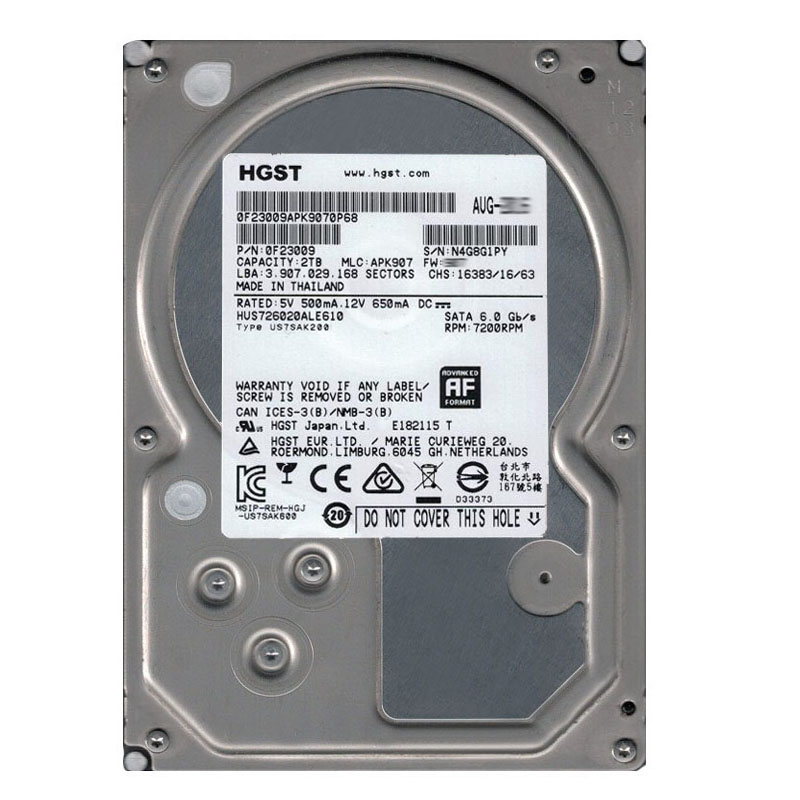 Hitachi 0F23009 - 2TB 7.2K SATA 6.0Gbps 3.5" 128MB Cache Hard Drive