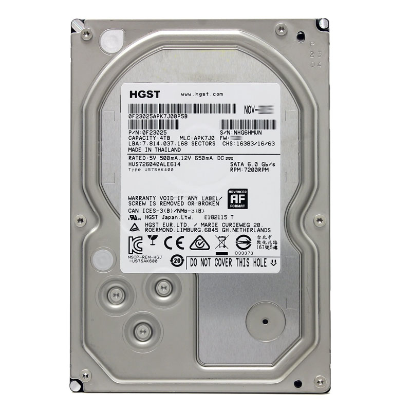 Hitachi 0F23025 - 4TB 7.2K SATA 6.0Gbps 3.5" 128MB Cache Hard Drive