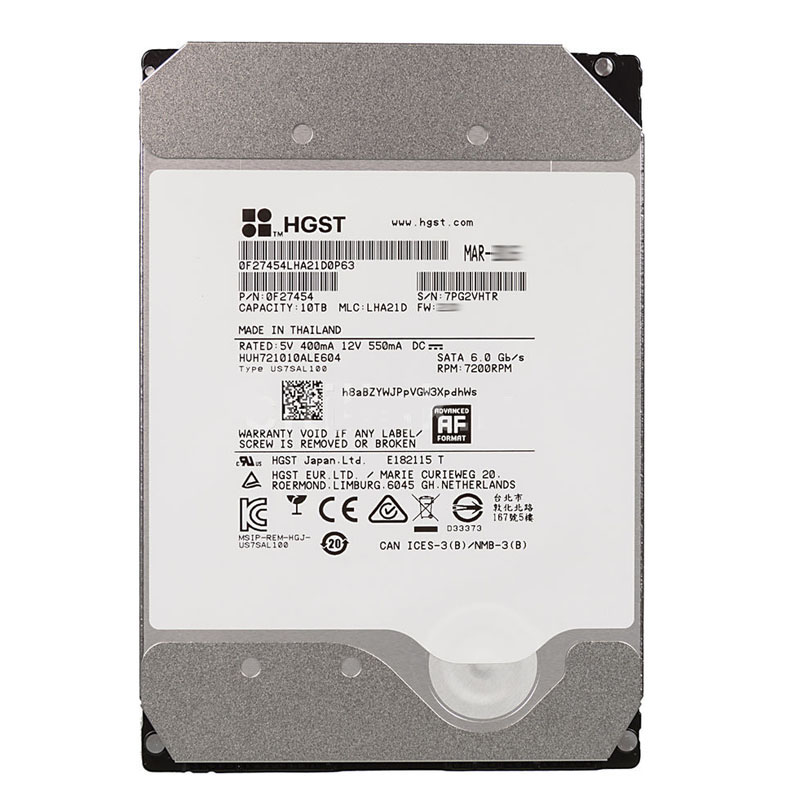 0F27454.jpg Hitachi 0F27454 - 10TB 7.2K SATA 6.0Gbps 3.5" 256MB Cache Hard Drive - Image 1