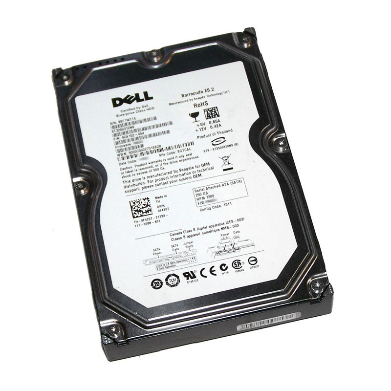 Dell 0F420T - 250GB 7.2K SATA 3.0Gbps 3.5" 8MB Cache Hard Drive