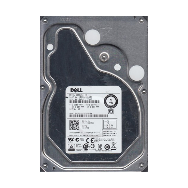 Dell 0F456D - 1TB 7.2 SATA 6.0Gbps 3.5" Hard Drive