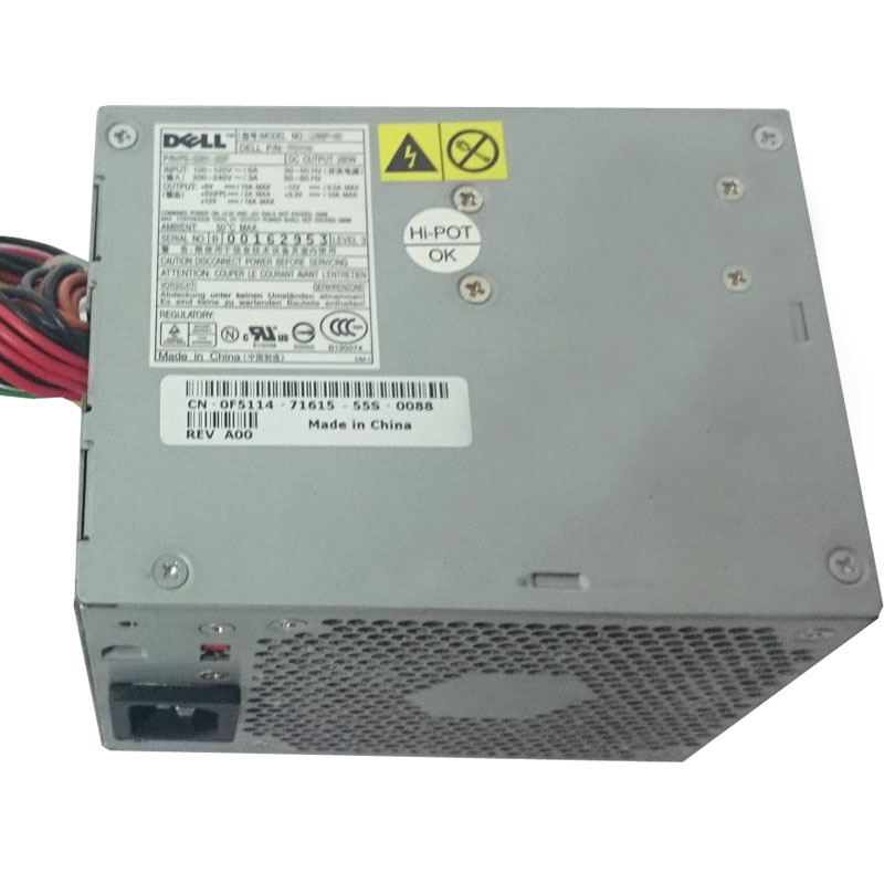 Dell 0F5114 - 280W Power Supply For OptiPlex 740, 745, 755
