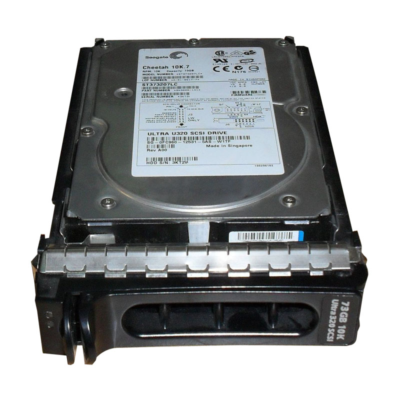 Dell 0FC960 - 73GB 10K 80-PIN Ultra-320 SCSI 3.5" 8MB Cache Hard Drive