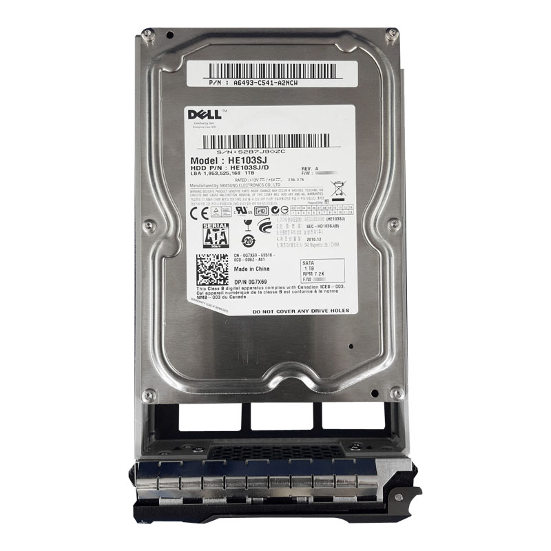 Dell 0G7X69 - 1TB 7.2K SATA 3.5" 32MB Cache Hard Drive