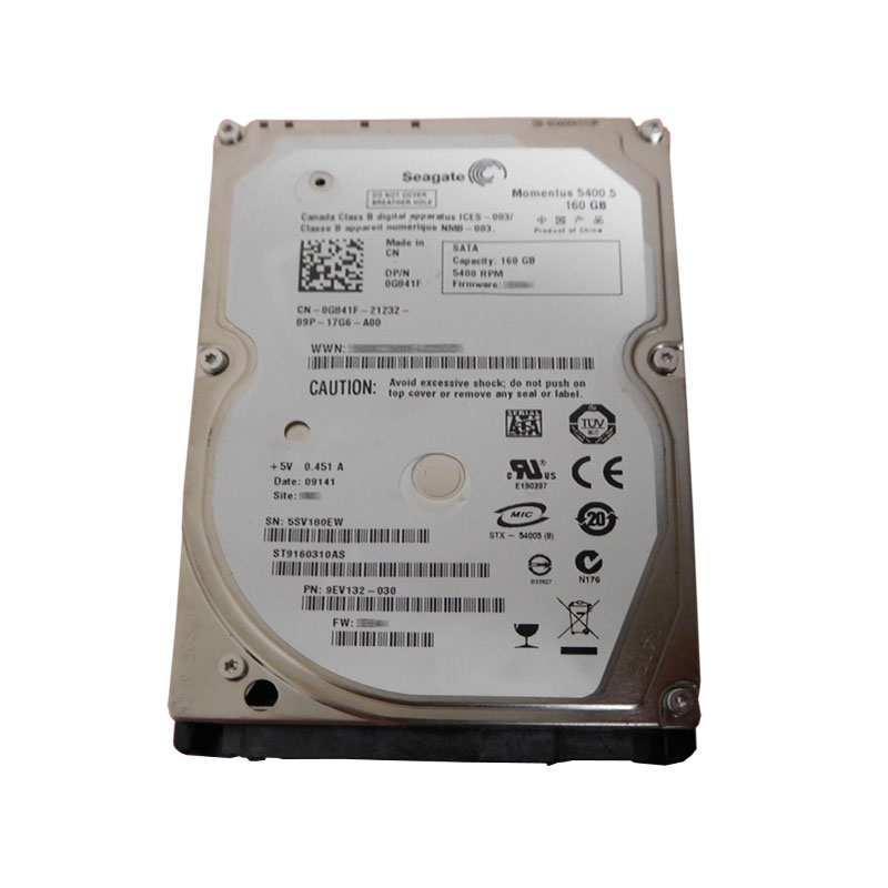 Dell 0G841F - 160GB 5.4K SATA 2.5" Hard Drive