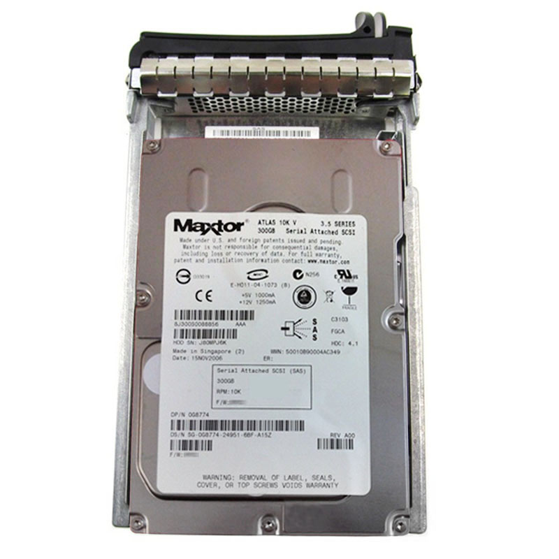 Dell 0G8774 - 300GB 10K SAS 3.0Gbps 3.5" 16MB Cache Hard Drive