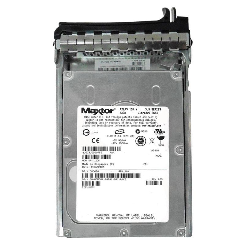 Dell 0GD084 - 73GB 10K 80-PIN Ultra-320 SCSI 3.5" Hard Drive