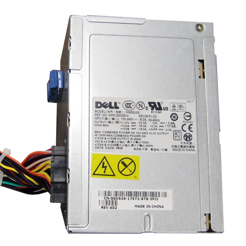 Dell 0GK929 - 305W Power Supply For OptiPlex 755, 745