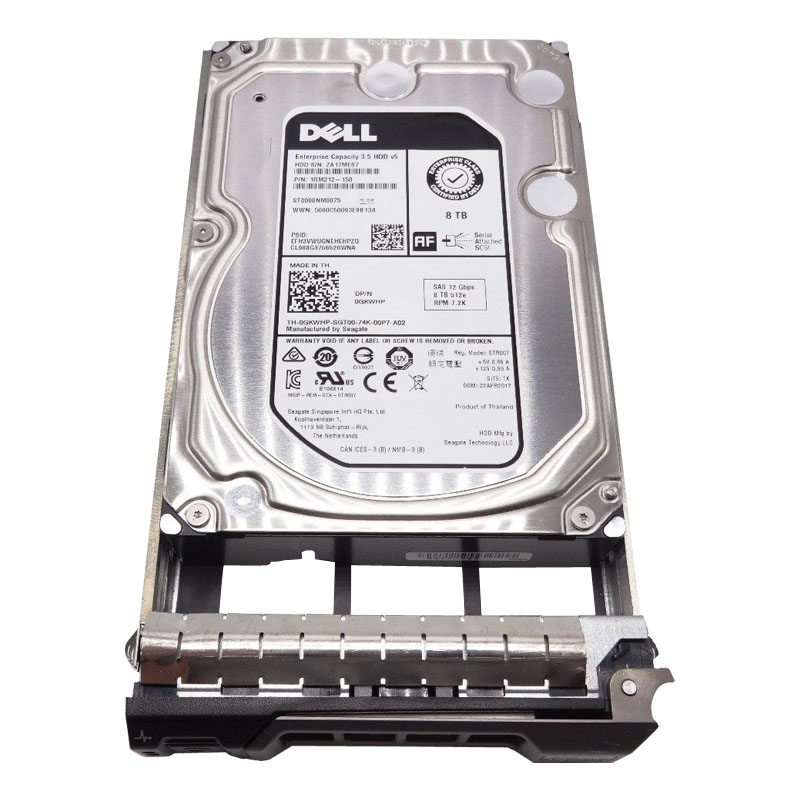 Dell 0GKWHP - 8TB 7.2K SAS 12.0Gbps 3.5" 256MB Cache Hard Drive