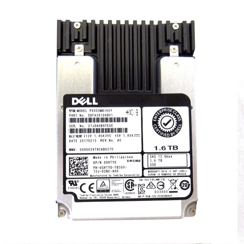 Dell 0GVTYD - 1.6TB SAS 2.5" SSD