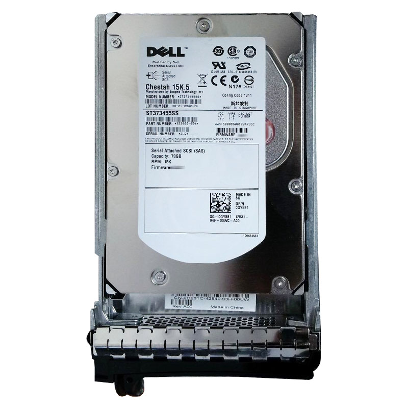 Dell 0GY581 - 73GB 15K SAS 3.0Gbps 3.5" Hard Drive