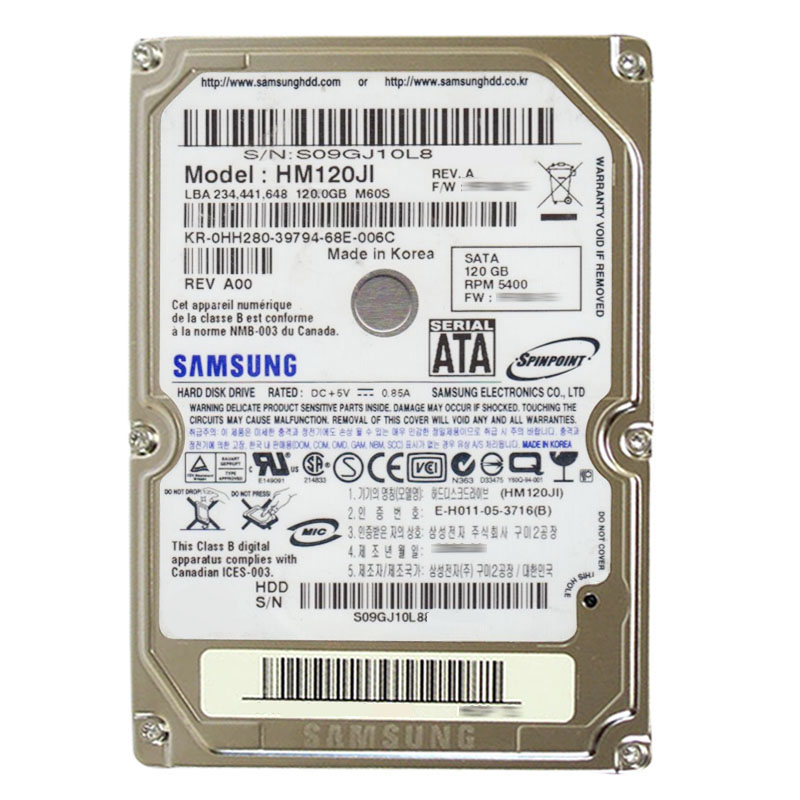 Dell 0HH280 - 120GB 5.4K SATA 2.5" Hard Drive