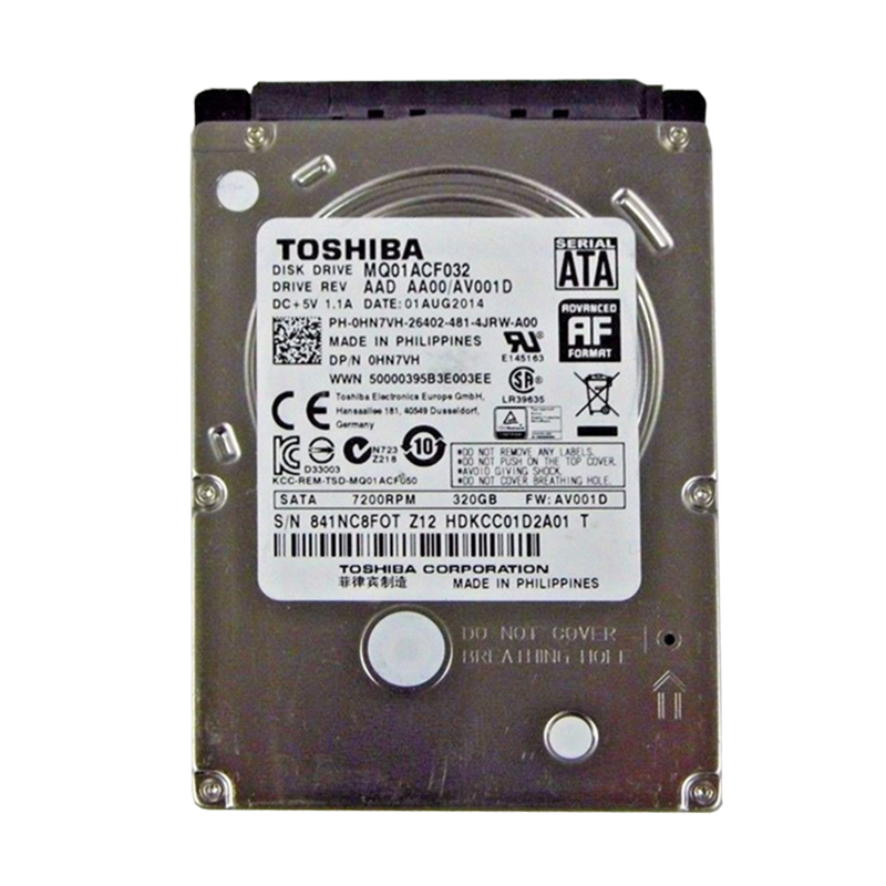 Dell 0HN7VH - 320GB 7.2 SATA 2.5" Hard Drive