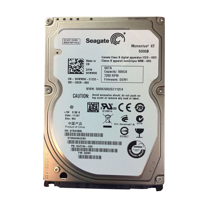 Dell 0HWW3K - 500GB 7.2K SATA 2.5" Hard Drive