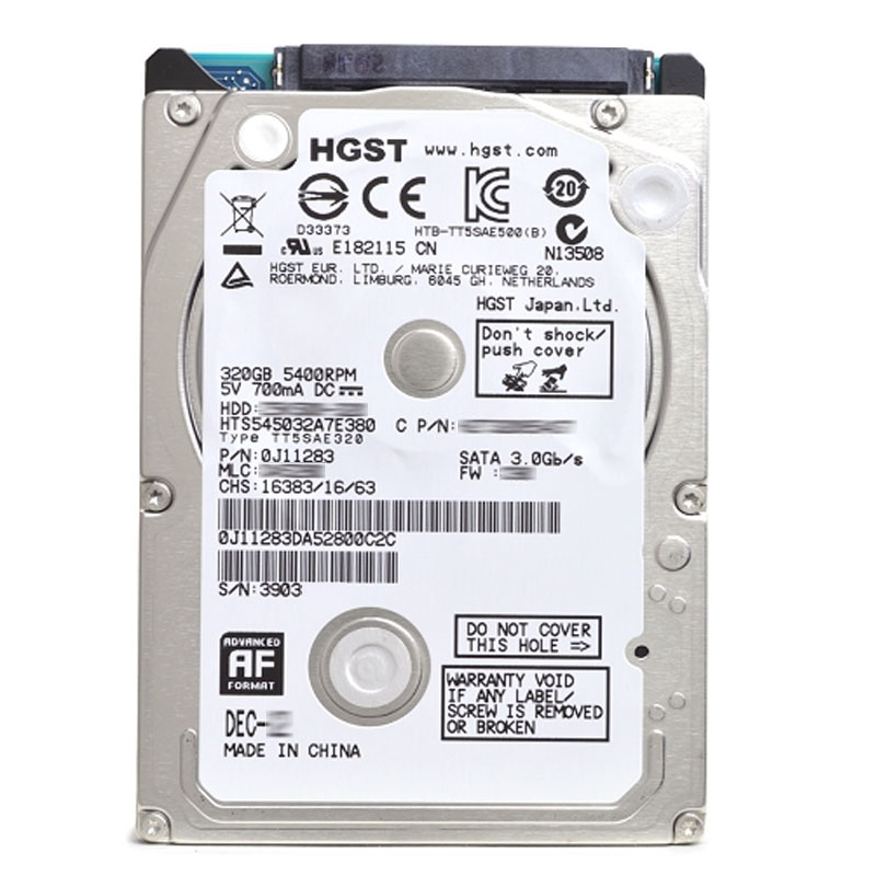 Hitachi 0J11283 - 320GB 5.4K SATA 3.0Gbps 2.5Inch 8MB Cache Hard Drive