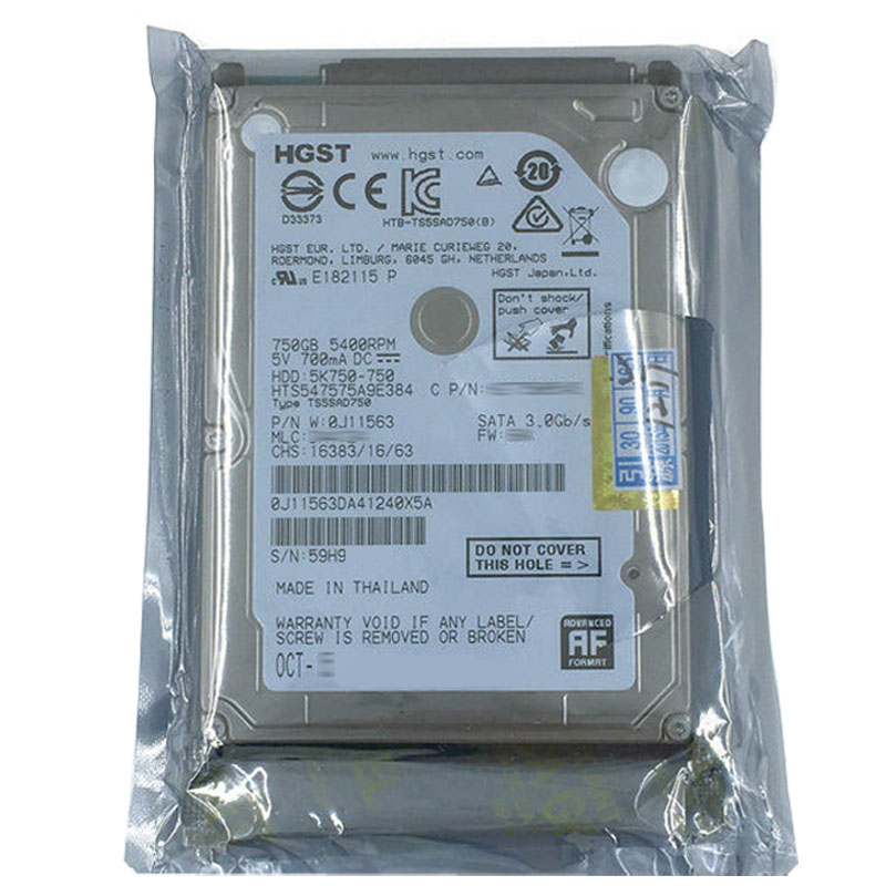 Hitachi 0J11563 - 750GB 5.4K SATA 3.0Gbps 2.5Inch 8MB Cache Hard Drive