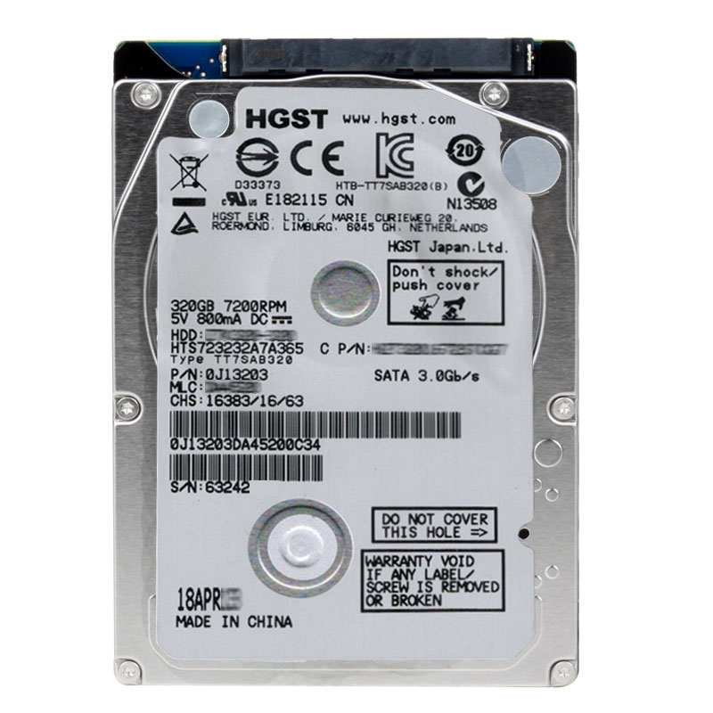 Hitachi 0J13203 - 320GB 7.2K SATA 1.5Gbps 2.5Inch 16MB Cache Hard Drive