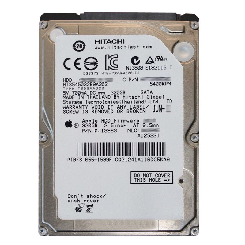 Hitachi 0J13963 - 320GB 5.4K SATA 3.0Gbps 2.5Inch 8MB Cache Hard Drive