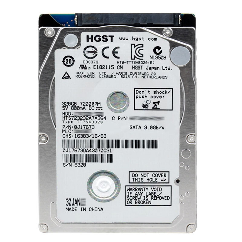 Hitachi 0J17673 - 320GB 7.2K SATA 3.0Gbps 2.5Inch 16MB Cache Hard Drive
