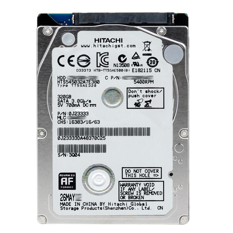 Hitachi 0J23333 - 320GB 5.4K SATA 3.0Gbps 2.5Inch 8MB Cache Hard Drive