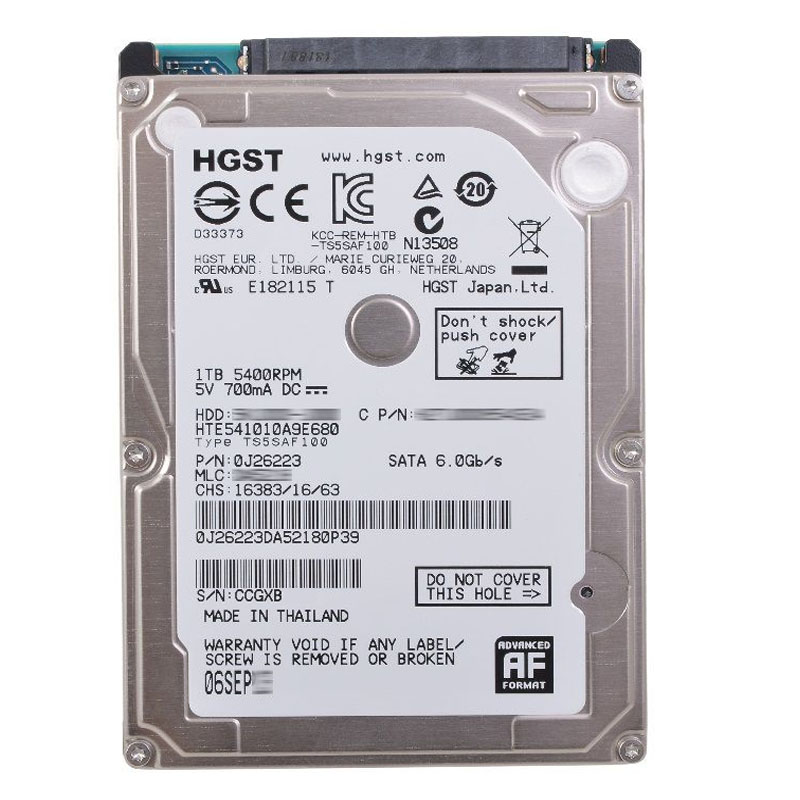 Hitachi 0J26223 - 1TB 5.4K SATA 6.0Gbps 2.5Inch 8MB Cache Hard Drive
