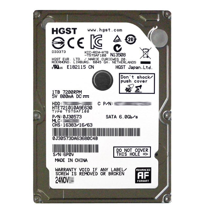 Hitachi 0J30573 - 1TB 7.2K SATA 6.0Gbps 2.5Inch 32MB Cache Hard Drive