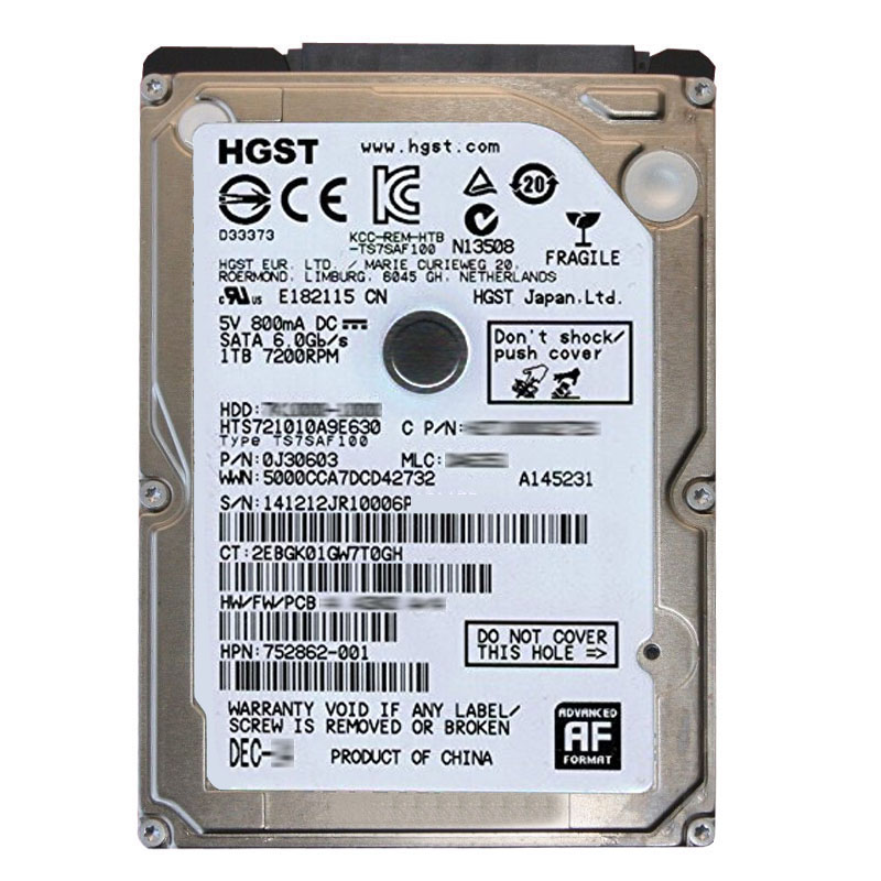 Hitachi 0J30603 - 1TB 7.2K SATA 6.0Gbps 2.5Inch Hard Drive