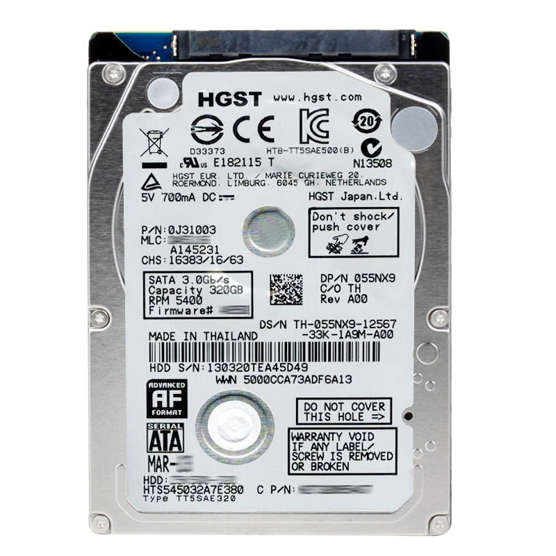 Hitachi 0J31003 - 320GB 5.4K SATA 3.0Gbps 2.5Inch 8MB Cache Hard Drive