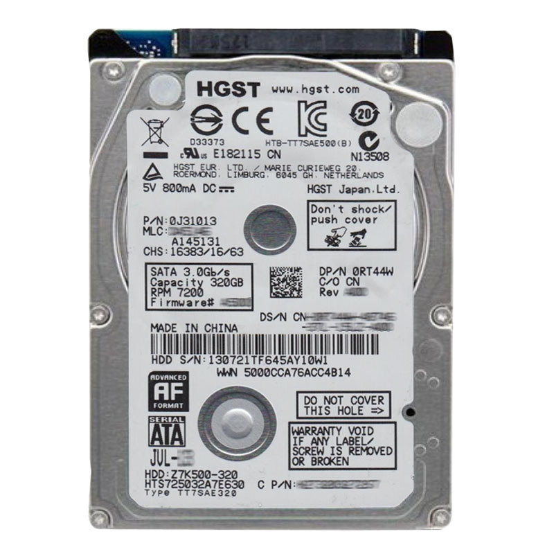 Hitachi 0J31013 - 320GB 7.2K SATA 6.0Gbps 2.5Inch 32MB Cache Hard Drive