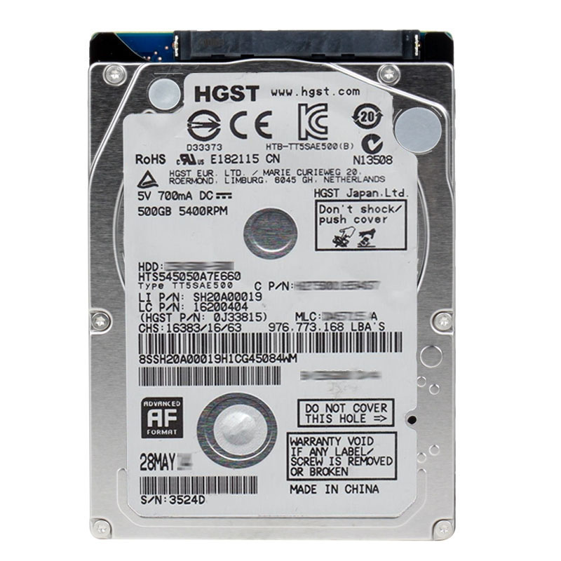 0J33815.jpg Hitachi 0J33815 - 500GB 5.4K SATA 2.5Inch 8MB Cache Hard Drive - Image 1
