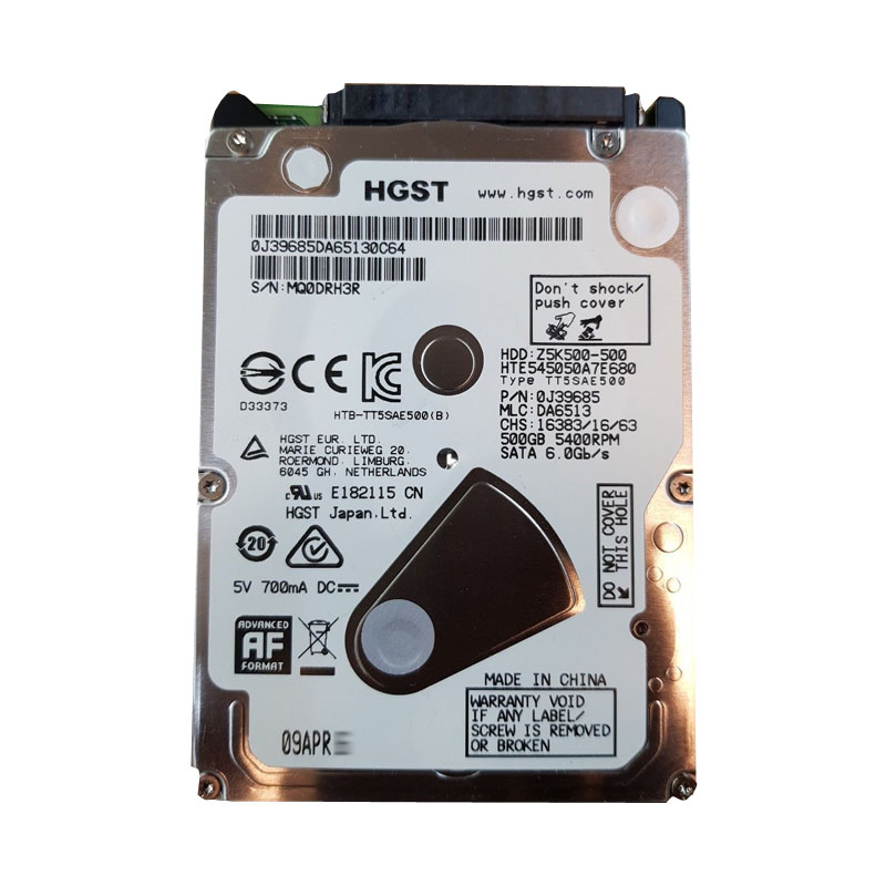 0J39685 Hitachi - 500GB 5.4K SATA 2.5" Hard Drive