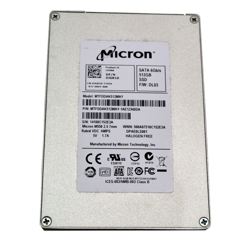 Dell 0JGR1D - 512GB SATA 6.0Gbps 2.5" SSD