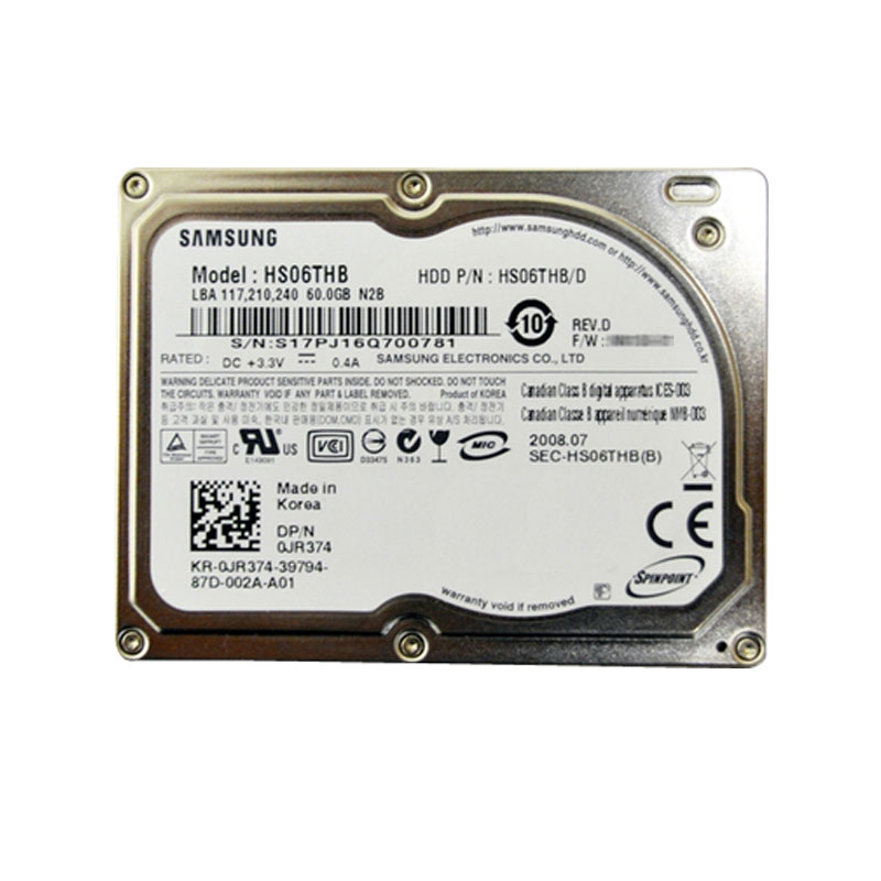 Dell 0JR374 - 60GB 4.2K PATA 1.8" Hard Drive
