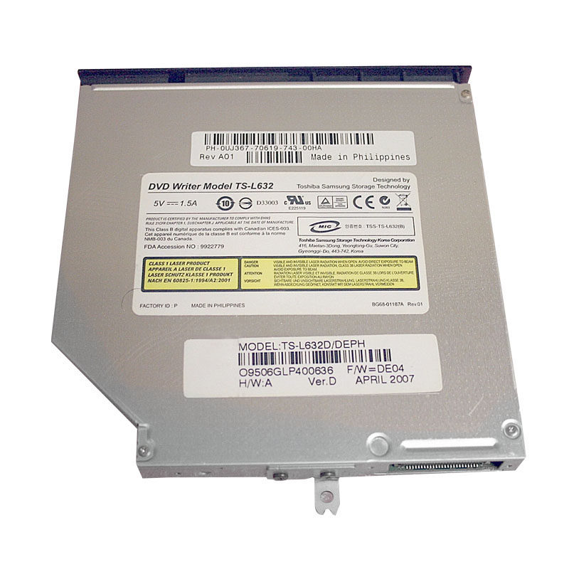 0JX673.jpg Dell 0JX673 - 8x DVD-RW IDE Slimline Drive - Image 1