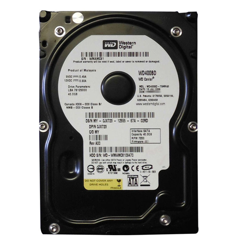 Dell 0JX723 - 40GB 7.2K SATA 3.5" Hard Drive