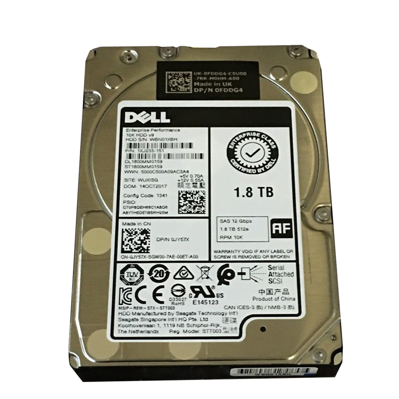 Dell 0JY57X - 1.8TB 10 SAS 2.5" Hard Drive